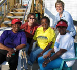 Kate and Ginny with the family