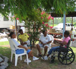 Katie and family members